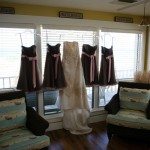 dress hanging bridesmaid bride gown photo