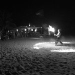 fire dancer wedding destination location photo