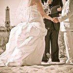 lake michigan beach wedding location photo