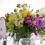 wedding table centerpiece love photo