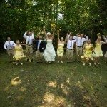 jumping wedding image northern michigan photography picture