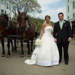 downtown mackinac island photo horse carriage gough image