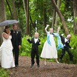 fun mackinac island wedding photography with family image