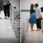 northern michigan lake engagement session picture