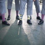 wedding sock destination grand hotel fun groomsmen photo
