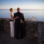 mackinac island wedding photography sunset rock photo