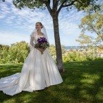 michigan outdoor bride wedding photo