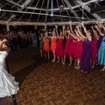 wedding bouquet toss perry hotel ho rose room photo