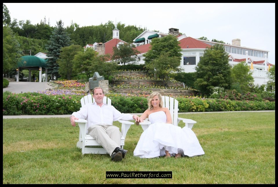 mackinac island wedding - mission point resort, grand hotel image