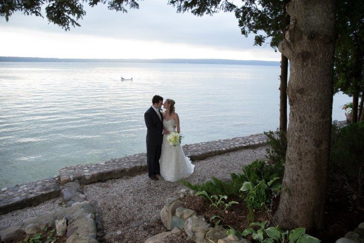 Indian River Burt Lake Wedding Photo