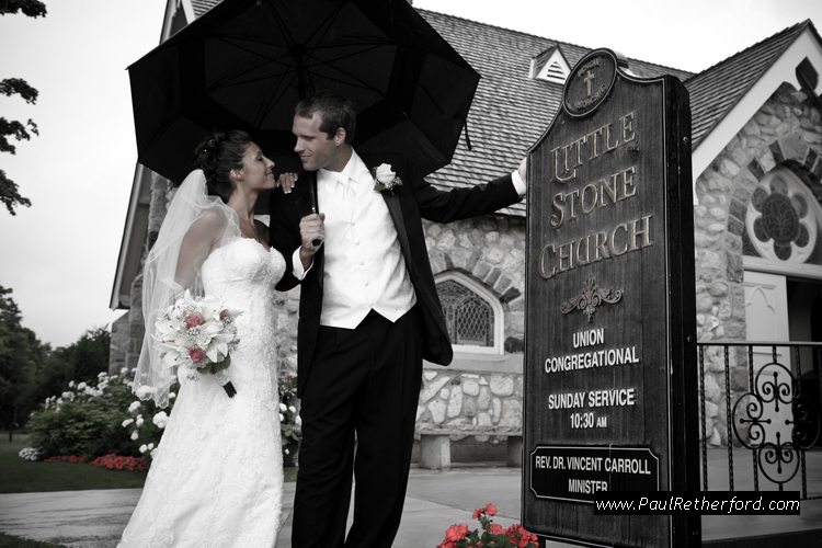 photo mackinac island church wedding