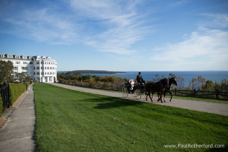 mackinac island northern michigan wedding photo