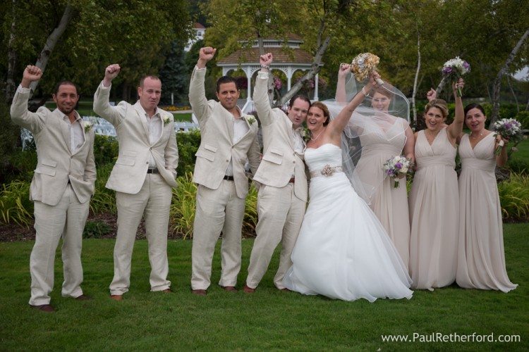 mackinac island wedding photo