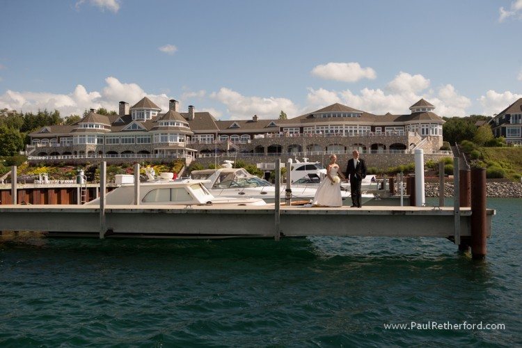 yacht wedding northern michigan photo