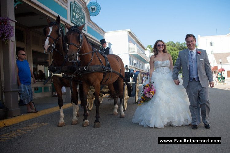 wedding mackinac island downtown photo