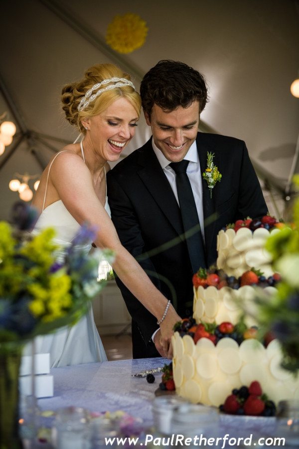 wedding cake cutting gorgeous photo