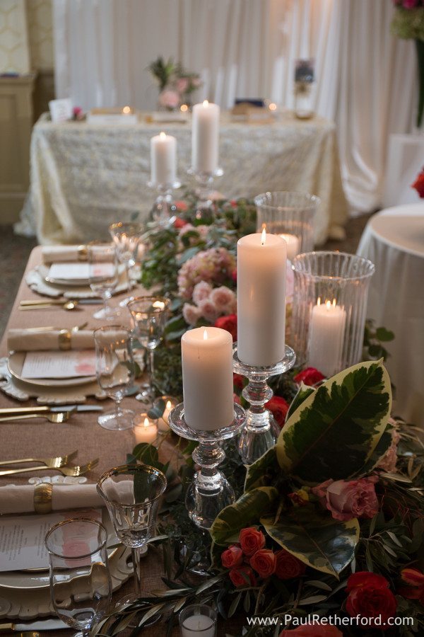 wedding table setting petoskey photo
