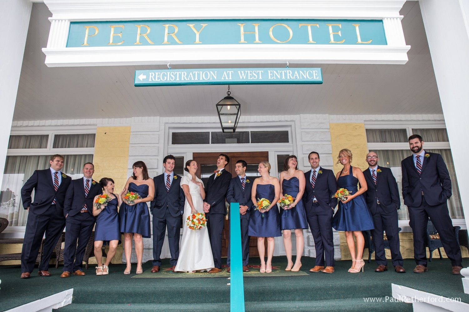 front door perry hotel wedding