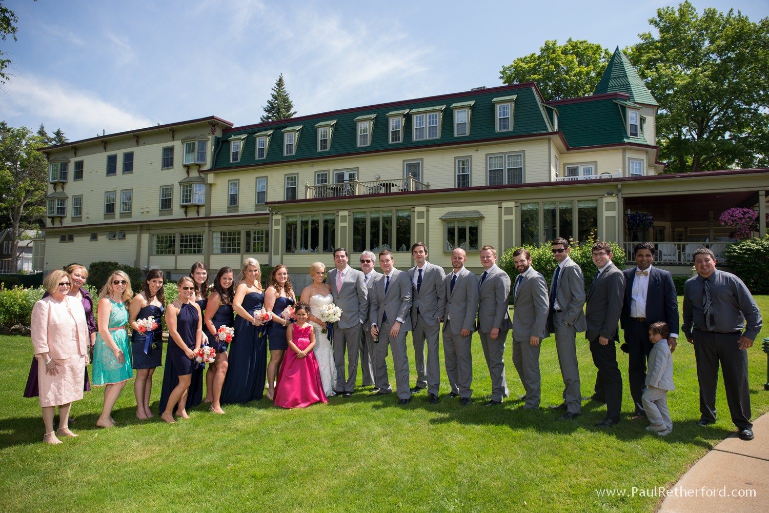 group wedding photo petoskey michigan