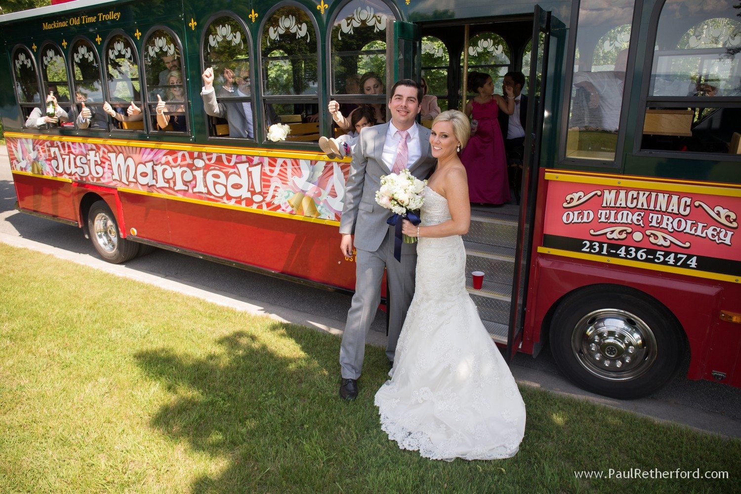 wedding trolley photo