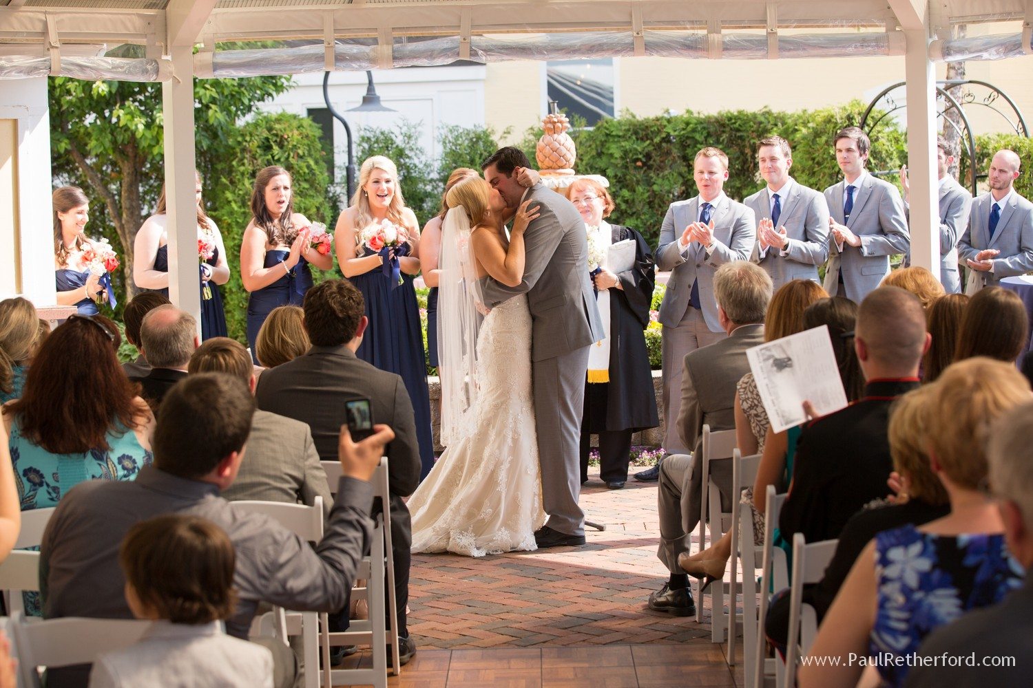 first kiss petoskey wedding