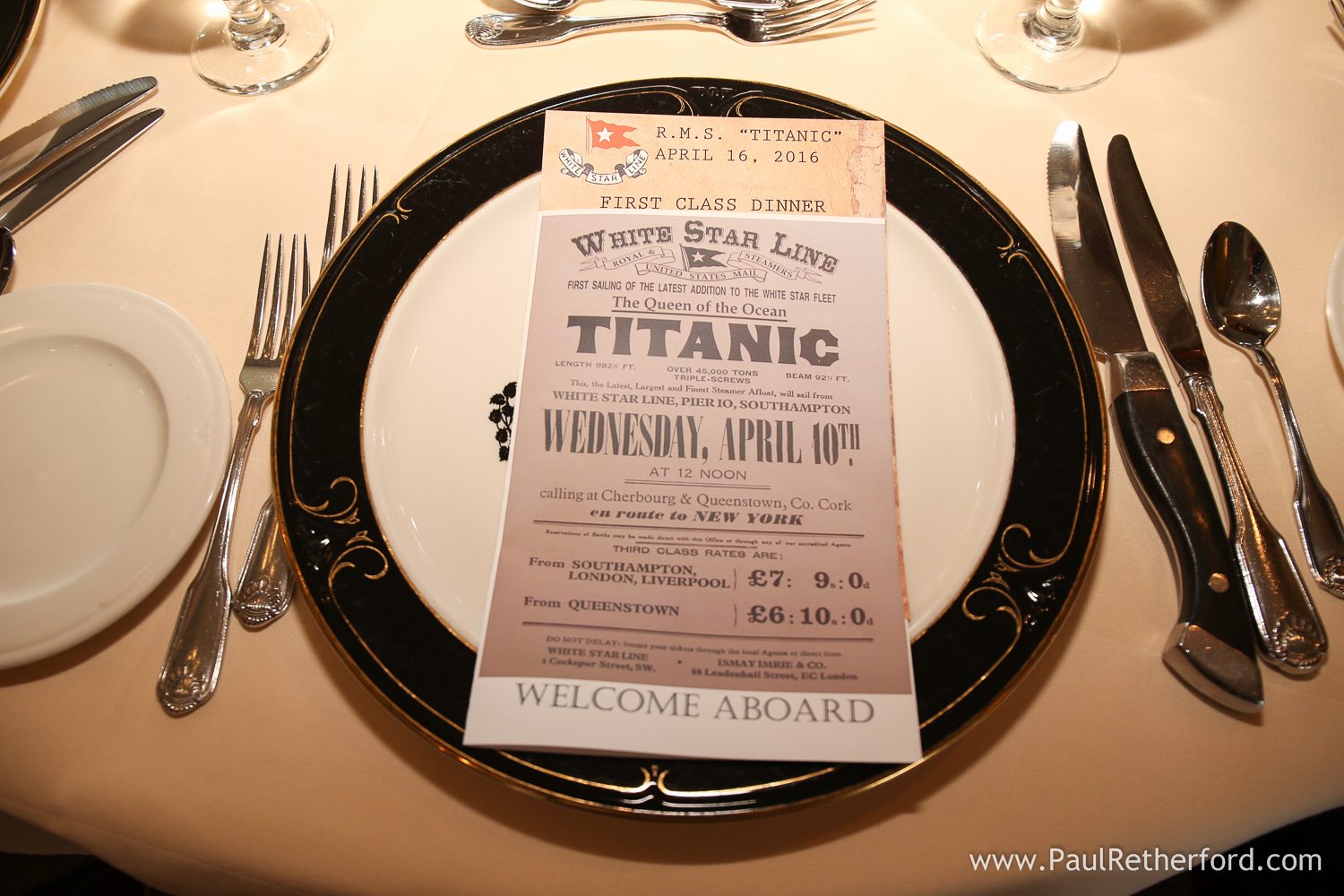 perry hotel titanic schedule titanic dinner photo