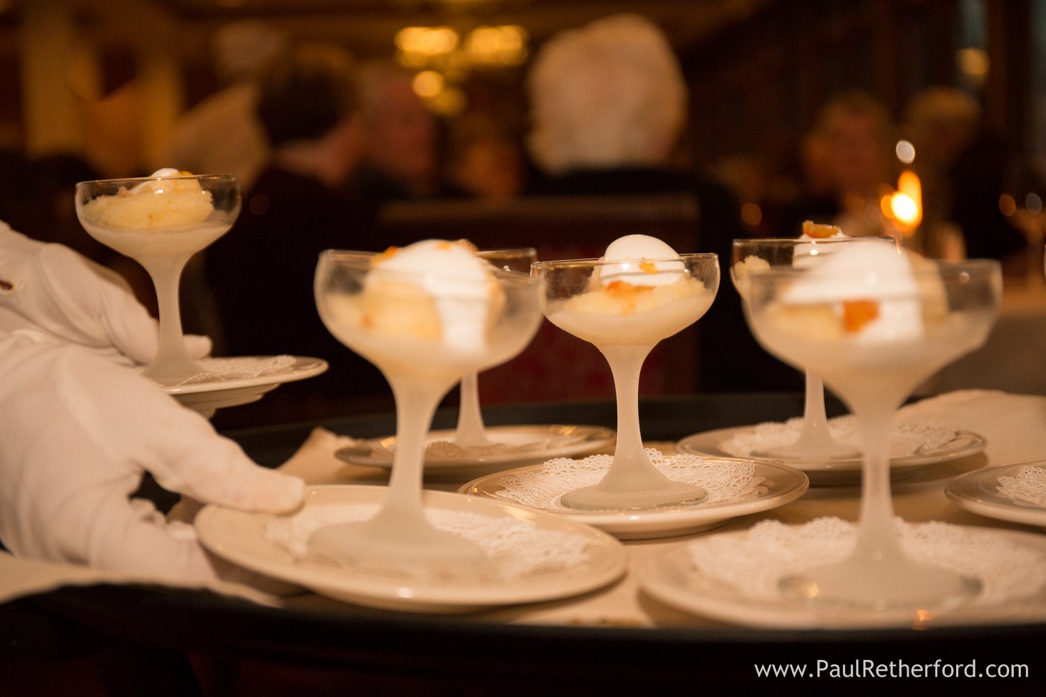 dessert perry hotel titanic dinner photo