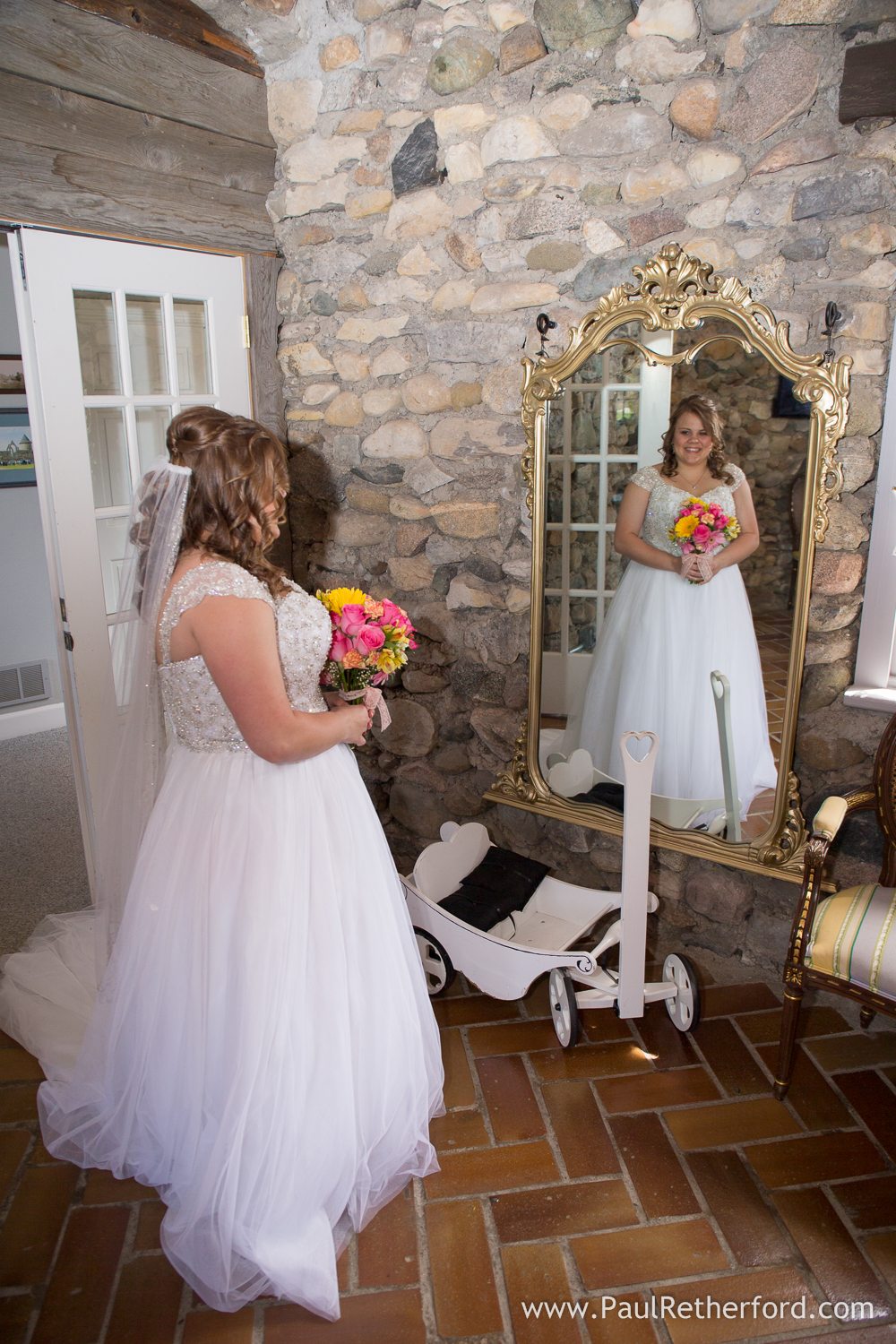 beautiful bride castle farms photo