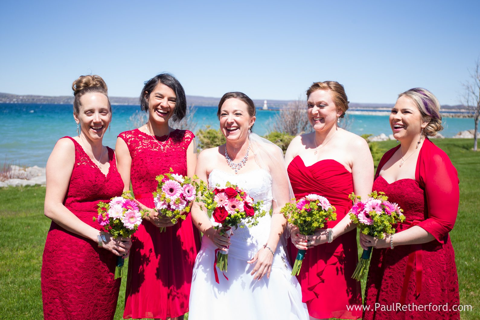 red wedding photo