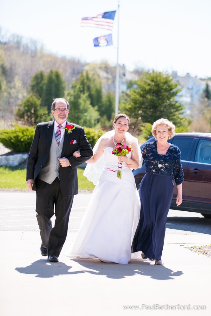bride and mother father photo