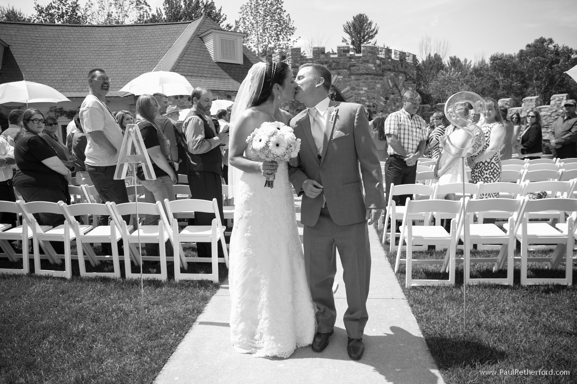 just married at castle farms photo