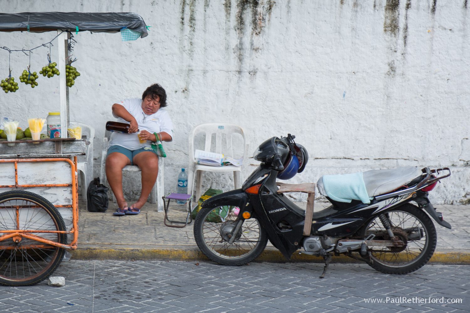 street scene isla mujeres mexico photo