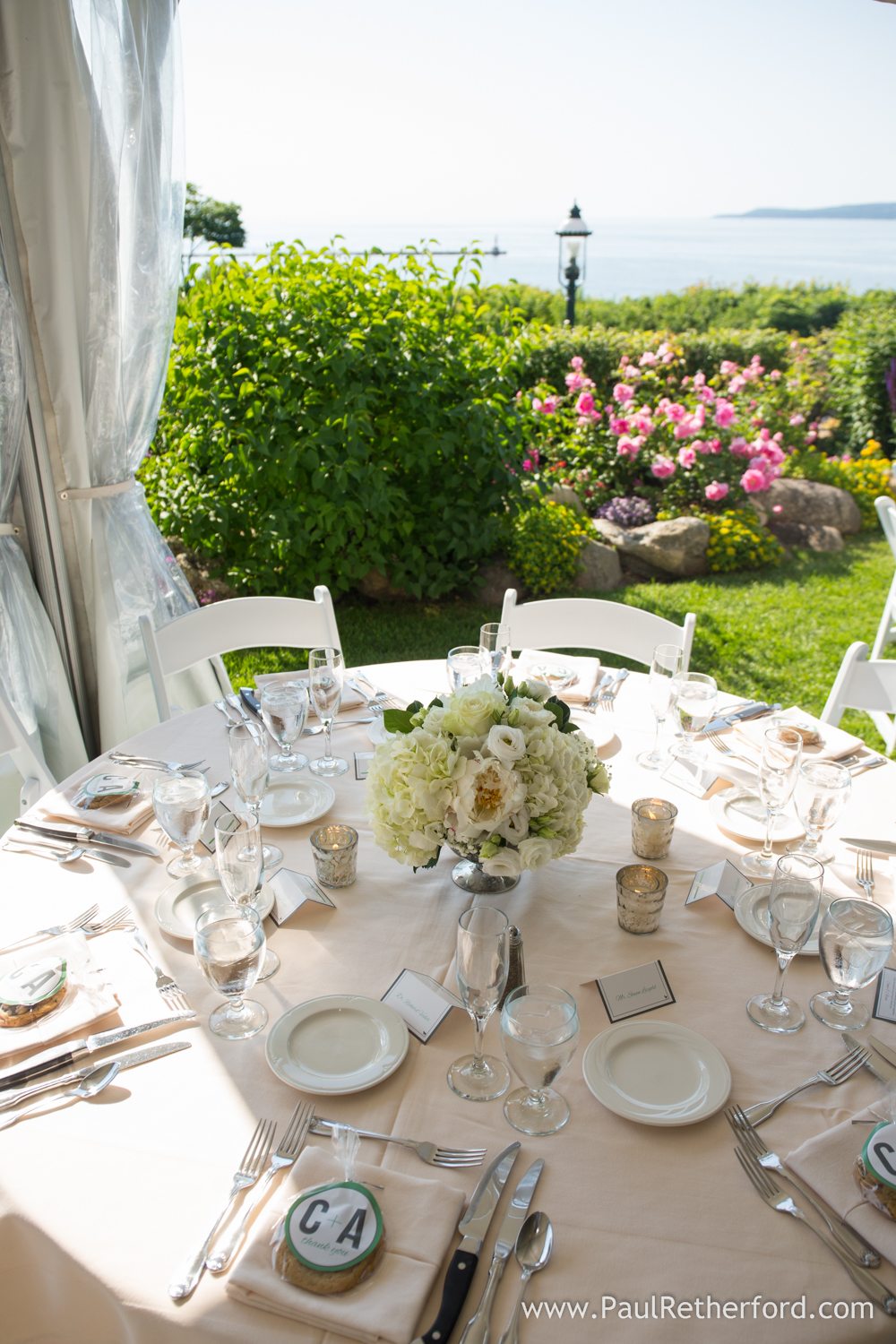 wedding venue overlooking lake michigan photo