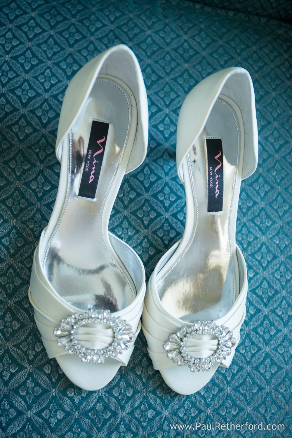 nina silk bride shoes photo