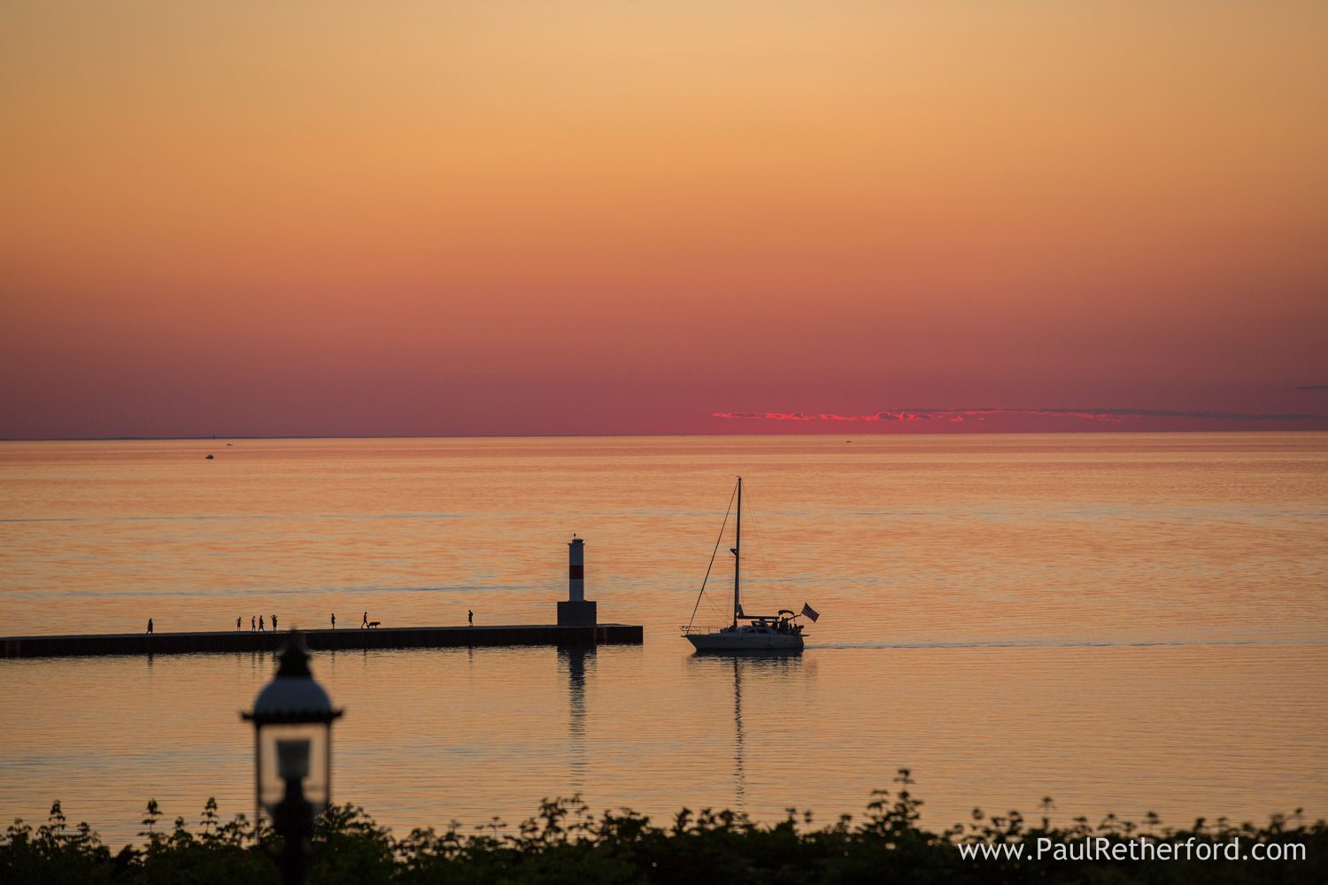 sunset petoskey michigan photo