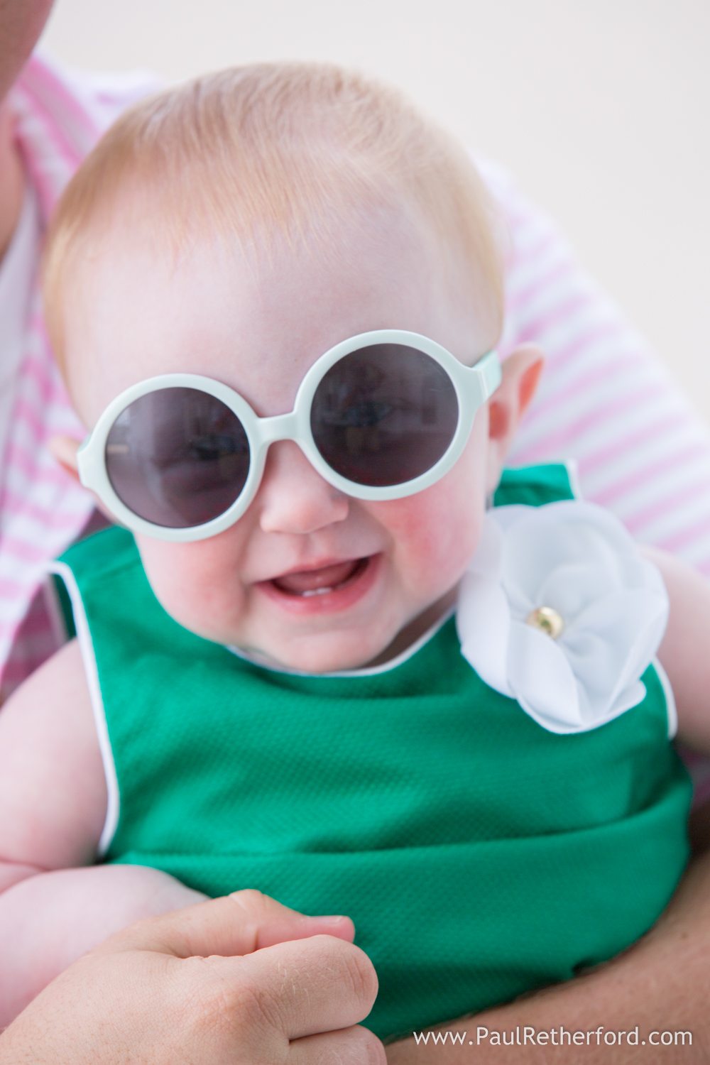 baby in sunglasses mackinac island