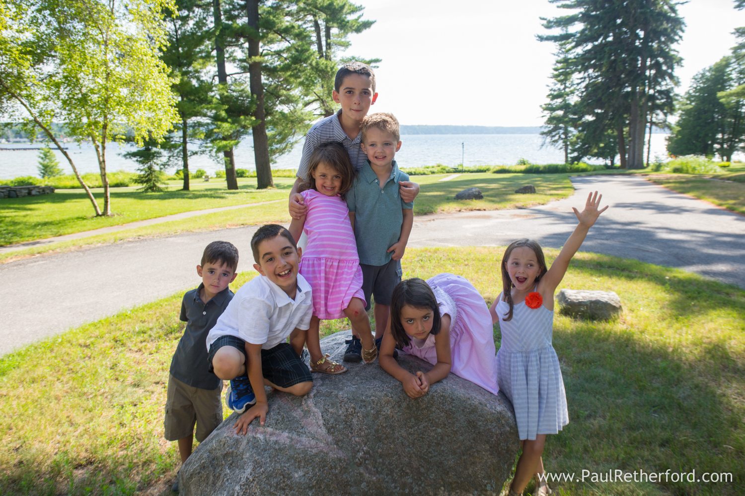 burt lake family photo
