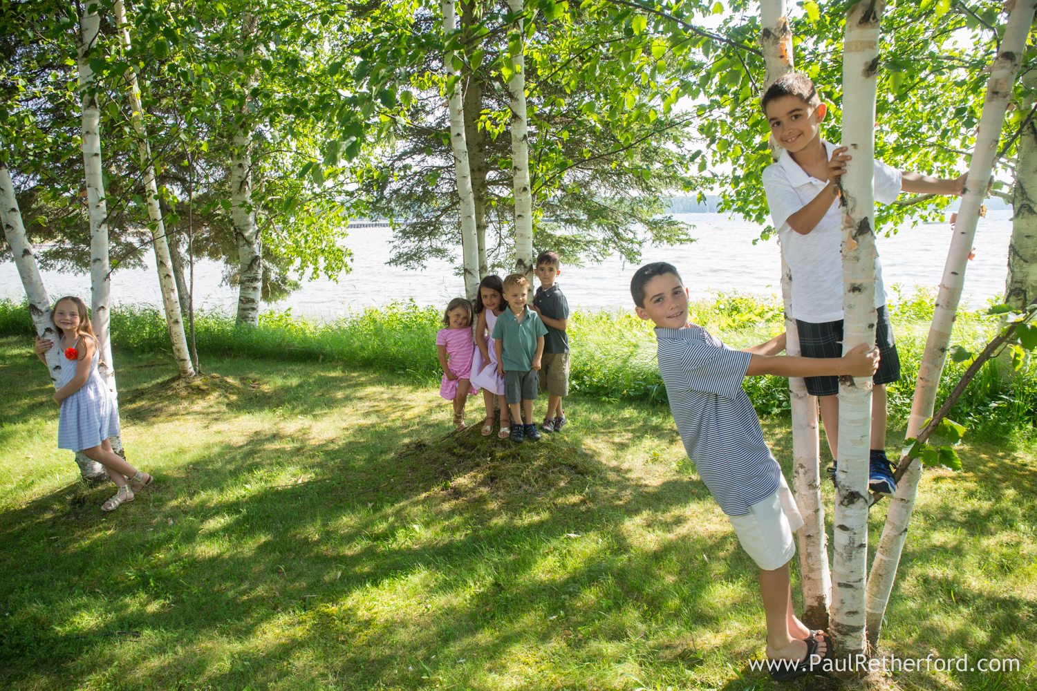 kids on burt lake photo