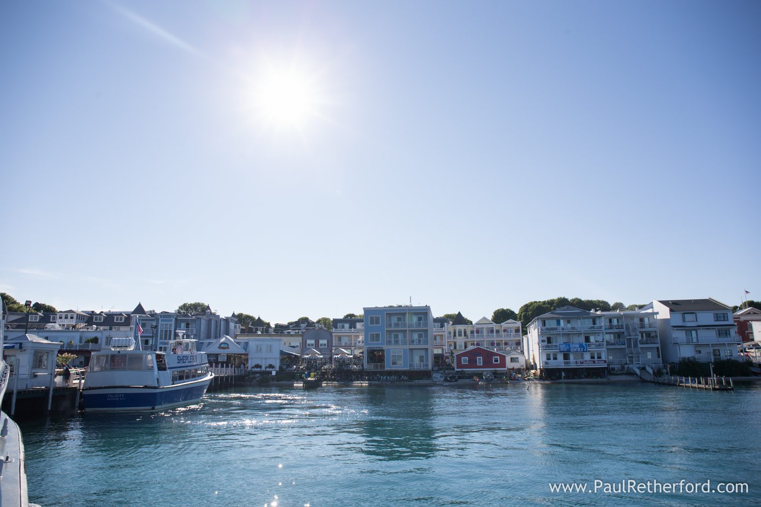 downtown mackinac island sheplers ferry photo