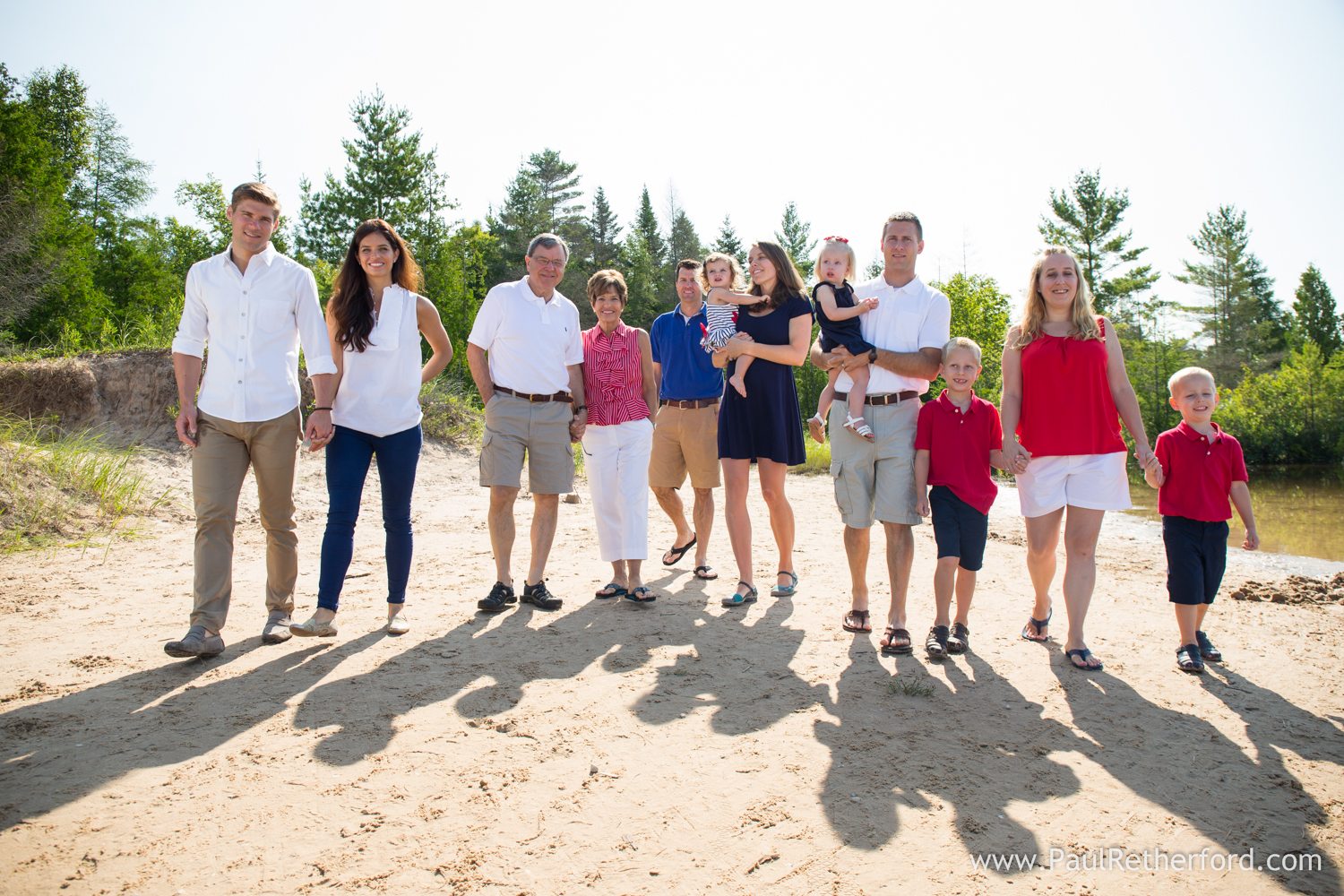 family photo lake michigan