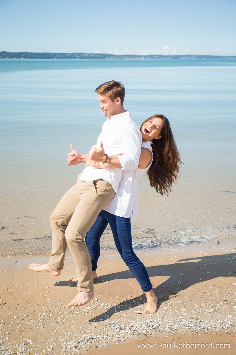 fun engagement photo