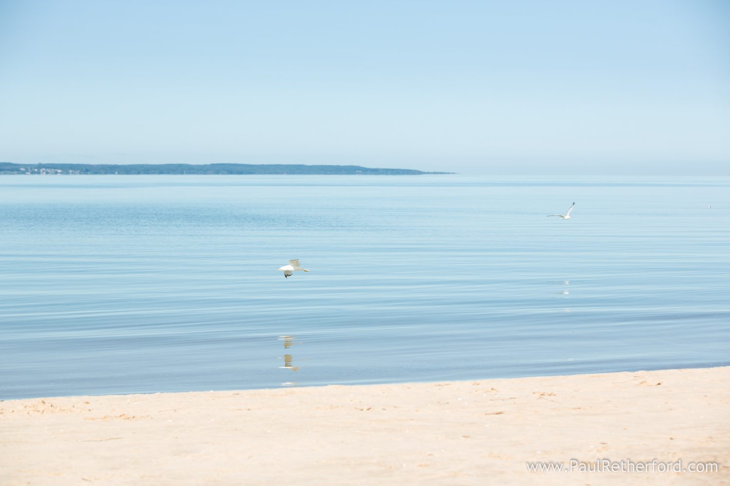 lake michigan on a calm day photo