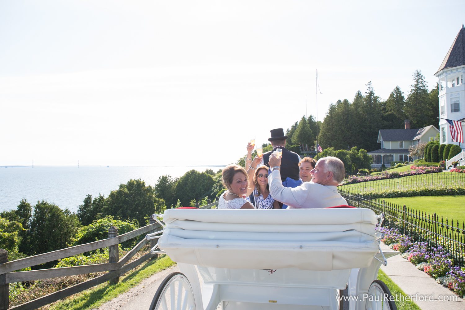 mackinac island wedding carriage arrowhead