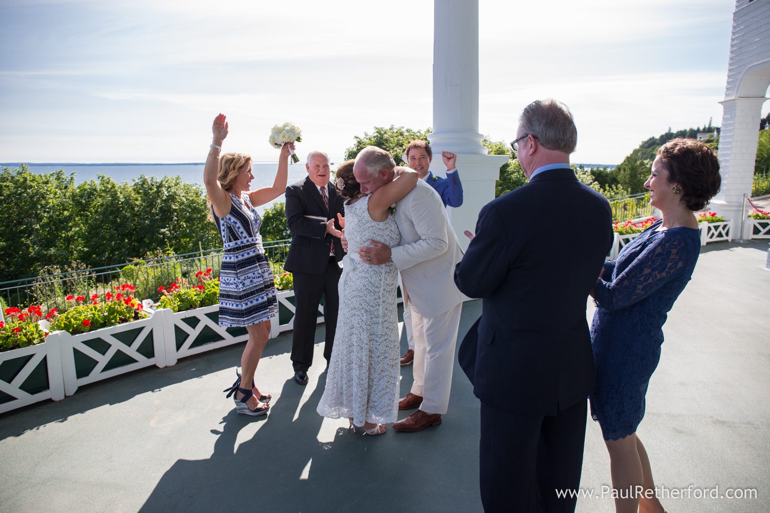 mackinac island wedding photo