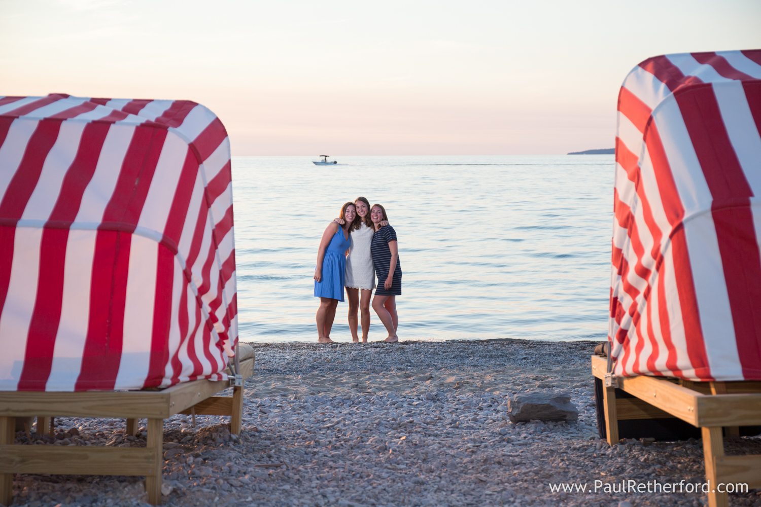 lake michigan bay harbor photo