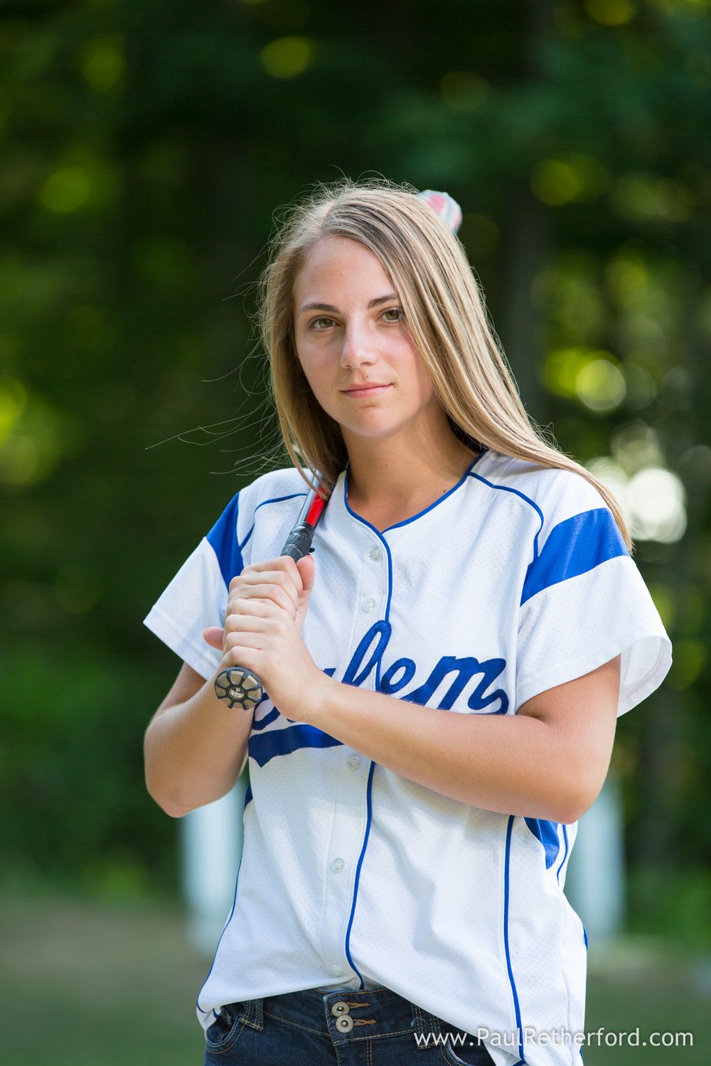 softball senior photo petoskey michigan
