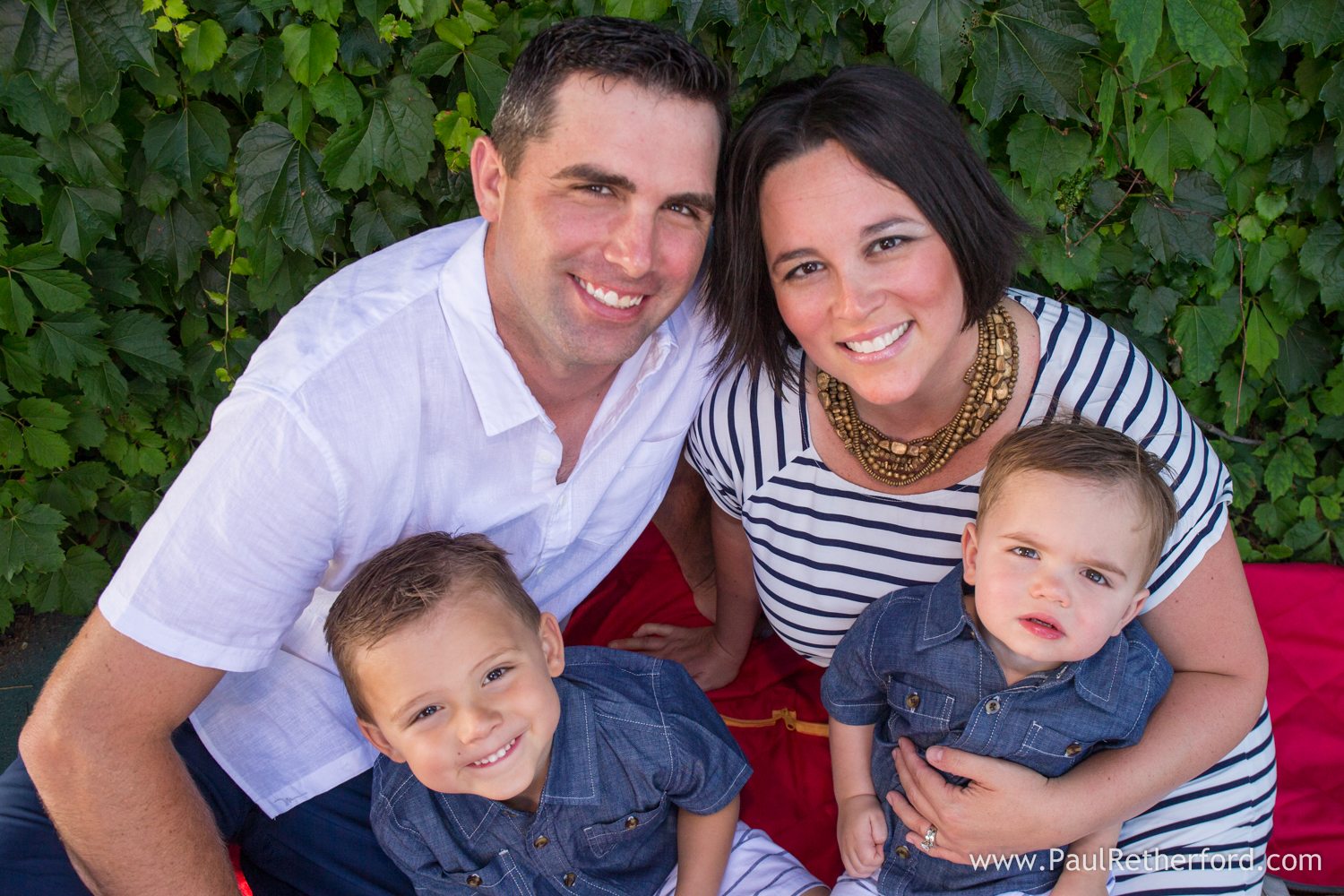 cute family photo northern michigan