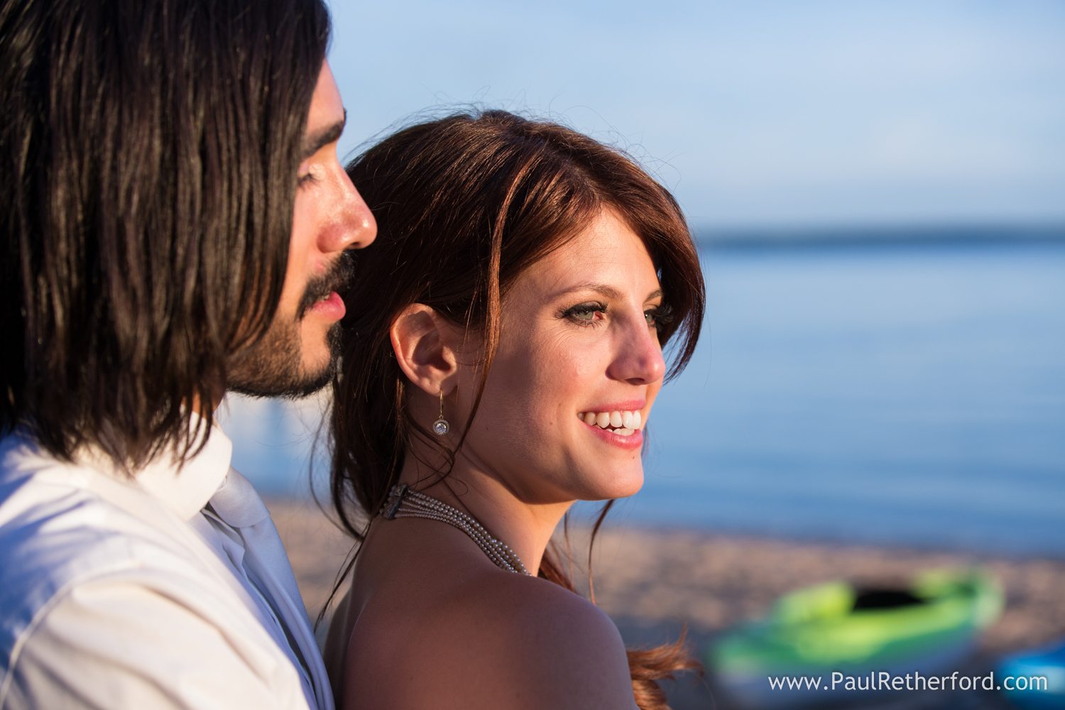 gorgeous sunset wedding light photo