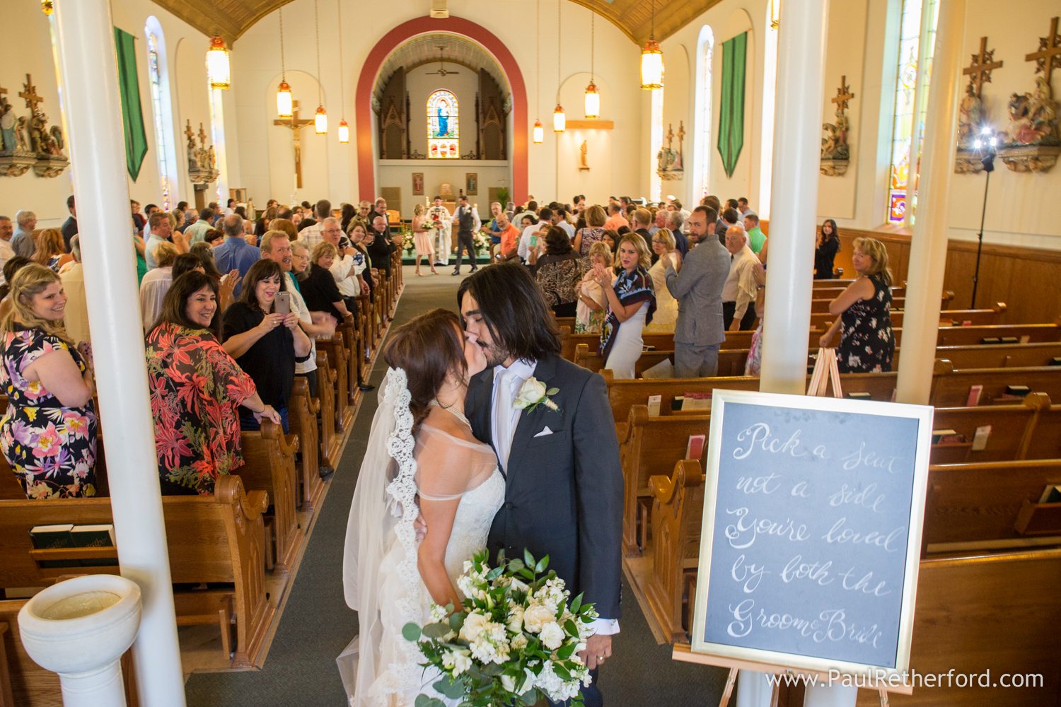 cheboygan church wedding photo