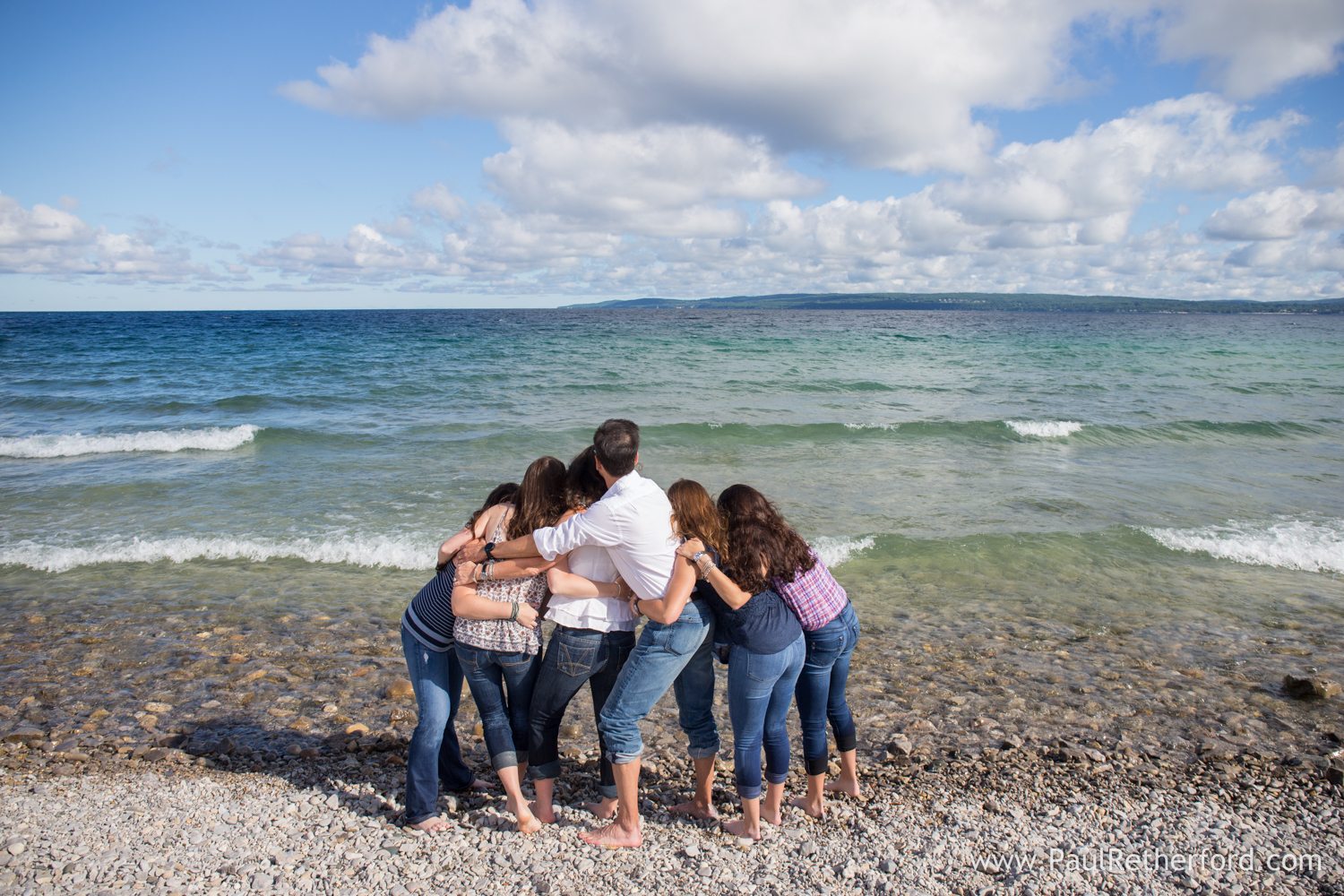 lake michigan family photo